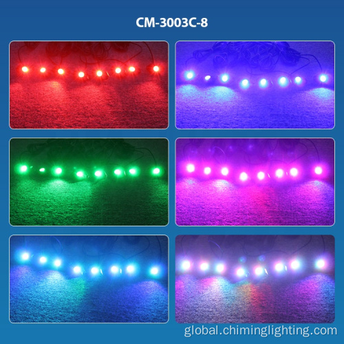 Mictuning Rock Lights RGB LED rock light kits, 16 million colors 3.5'' 8*9 W APP control music mode,  8 pods  off road  RGB led rock light Factory